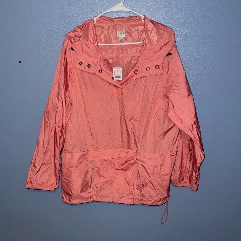 J Crew Packable Raincoat WindBreaker - size XL - NWT - B5